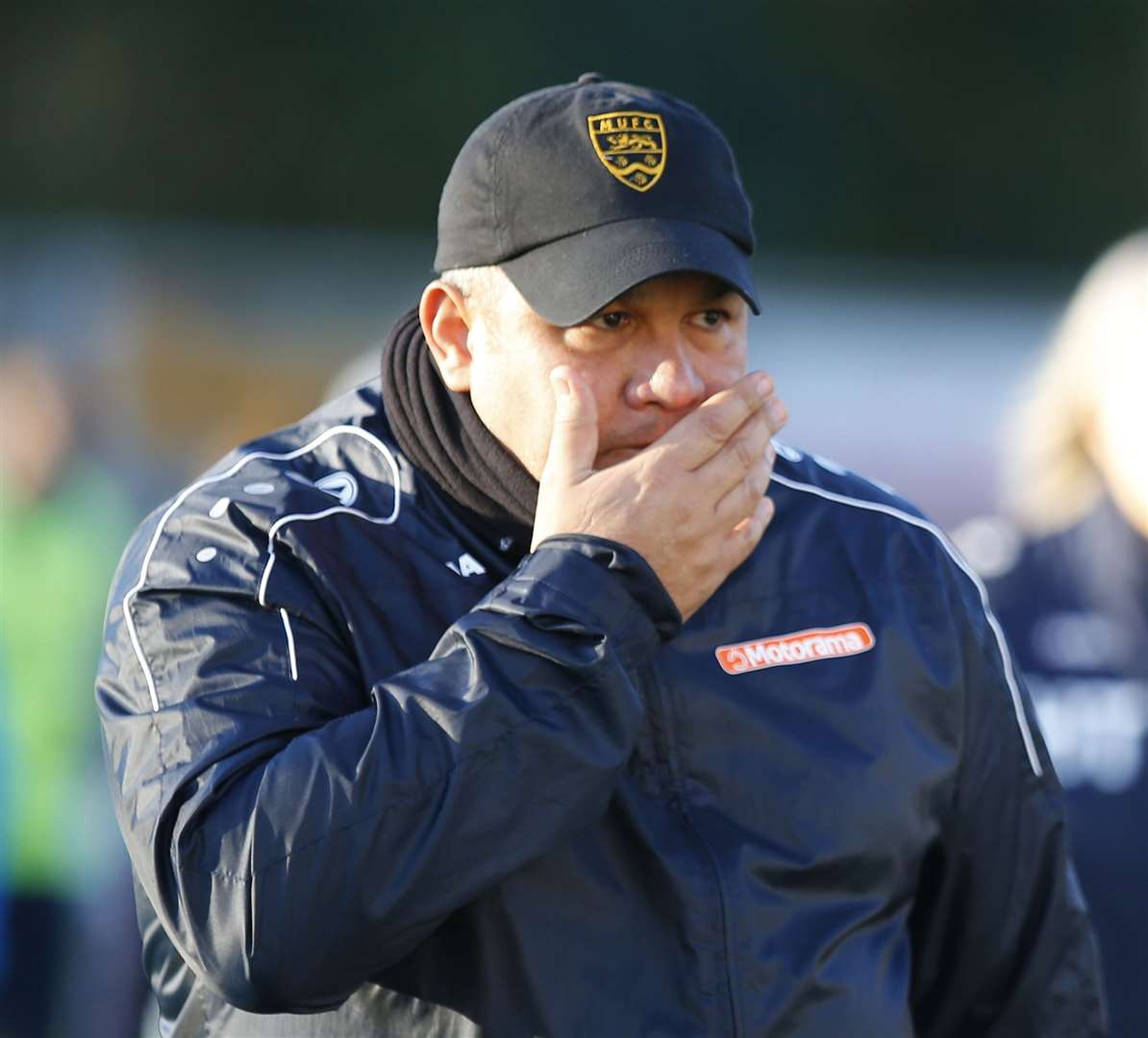 Maidstone United head coach Hakan Hayrettin Picture: Andy Jones