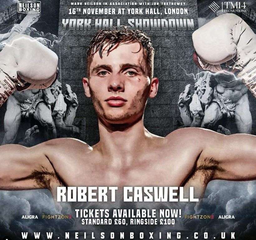 Robert Caswell returns to action at York Hall next month