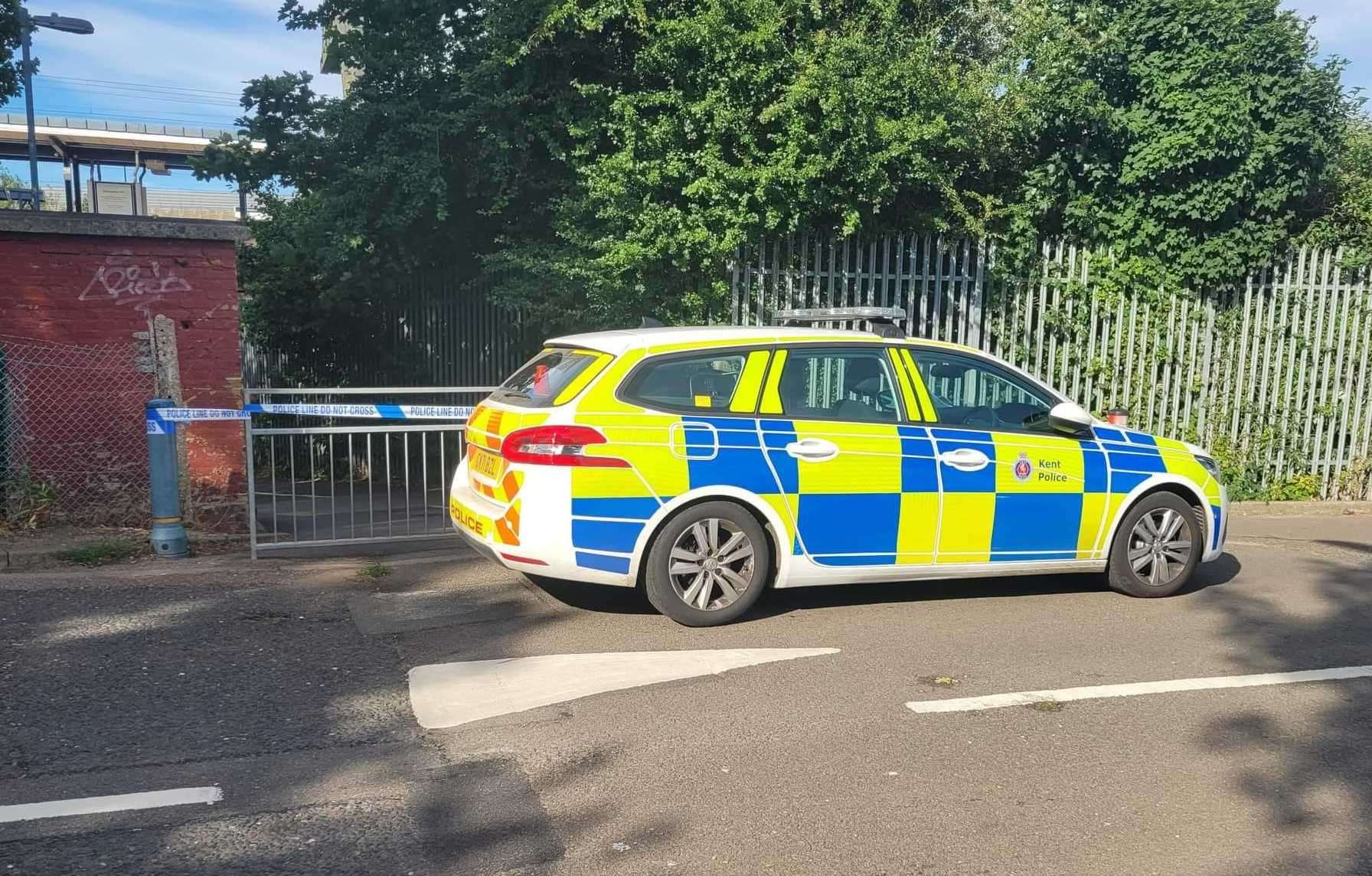 The underpass was cordoned off from both sides on Sunday