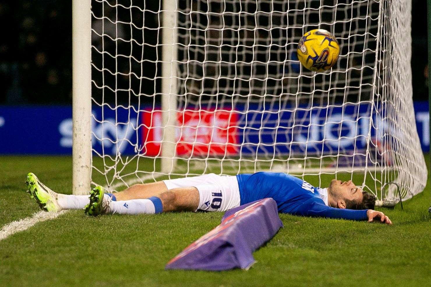 Ashley Nadesan goes close for Gillingham late on against Forest Green Rovers Picture: @Julian_KPI