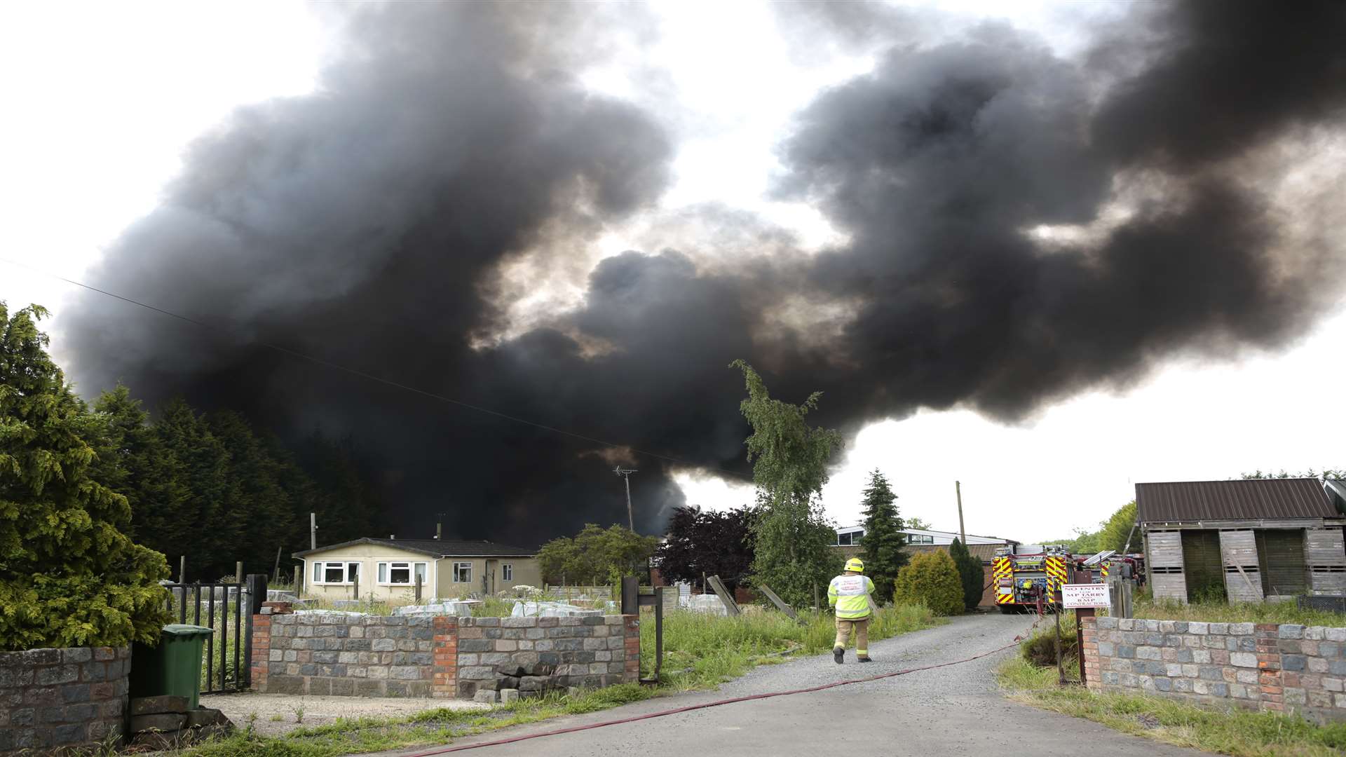 Fire broke out at Little Neverend Farm in 2015