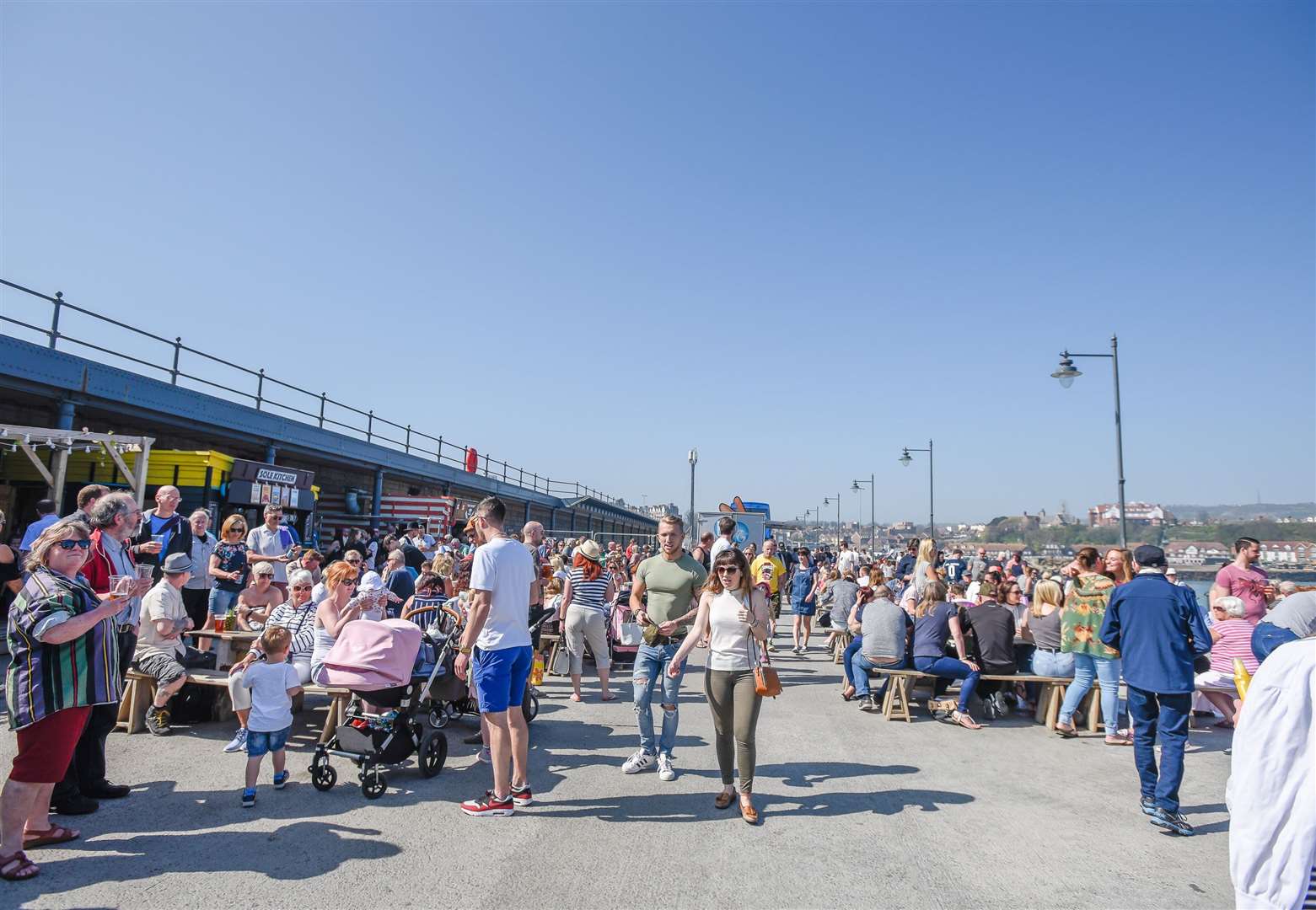 Folkestone's harbour arm is visited by about two million people every year. Picture: Alan Langley