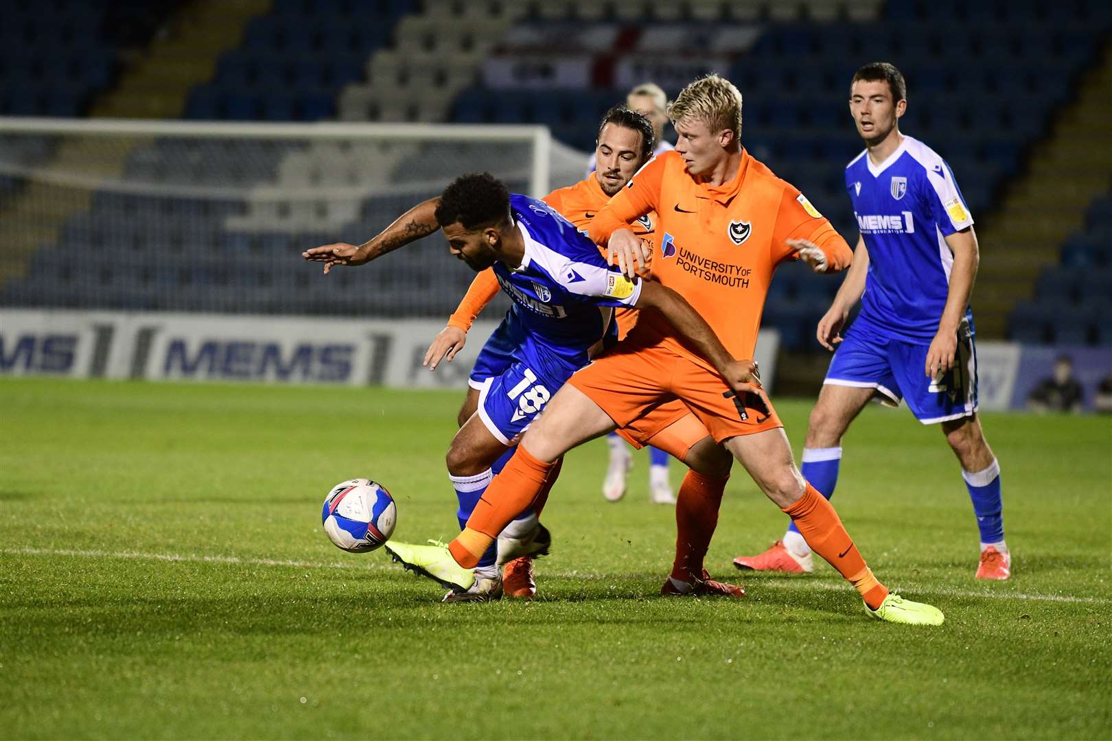 Gillingham midfielder Jacob Mellis is fouled Picture: Barry Goodwin