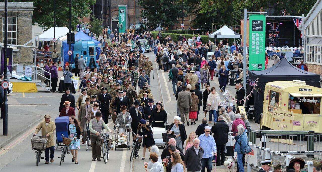 The Salute to the 40s Festival in Chatham attracts big crowds. Picture by Jez Endean.