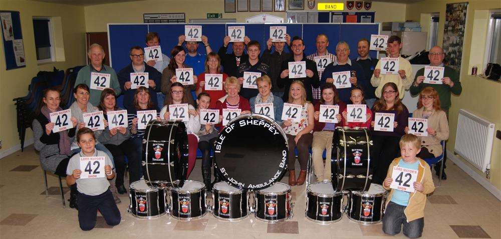 Members of the Sheppey St John Ambulance Band