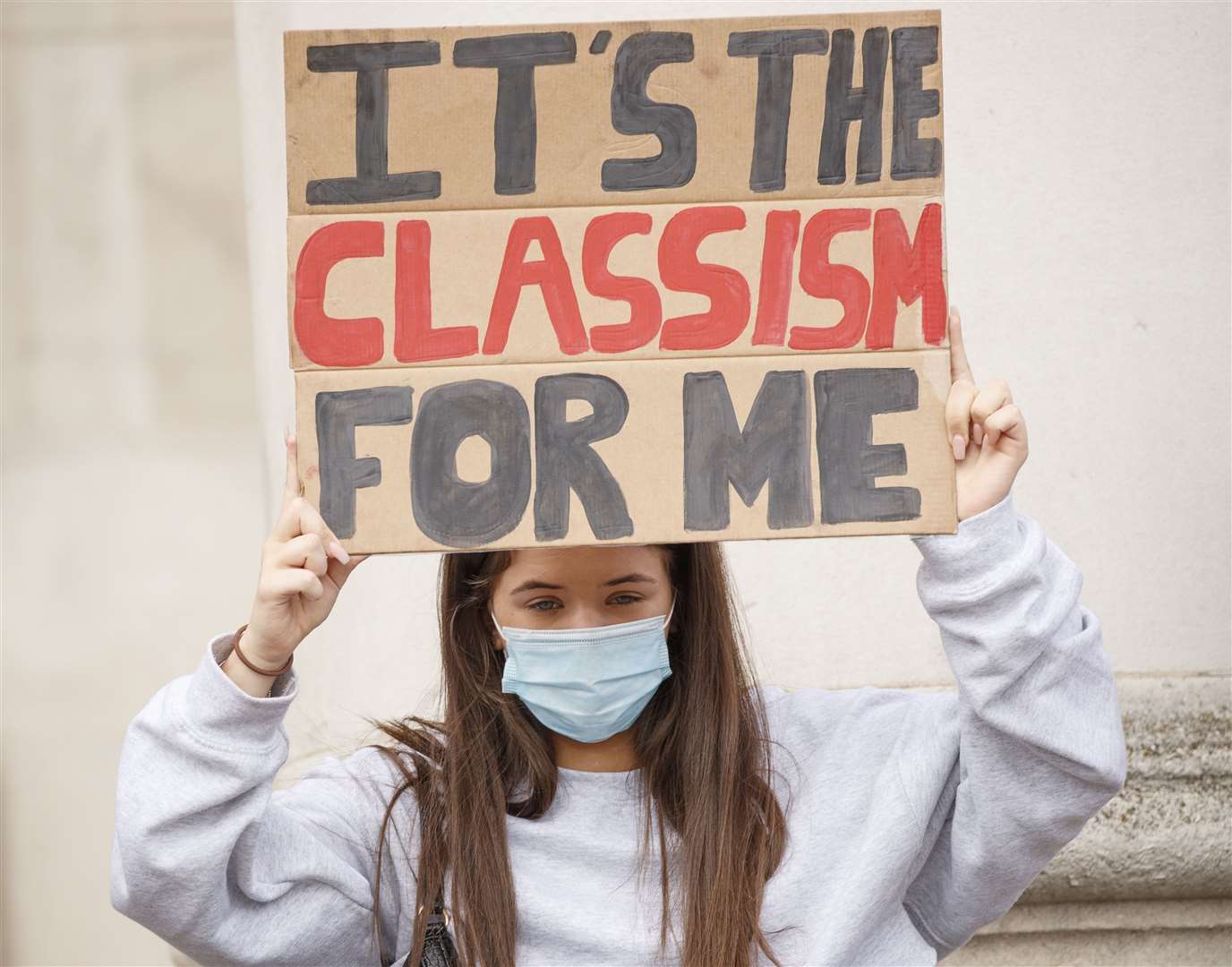 The students protested in Leeds (Danny Lawson/PA)