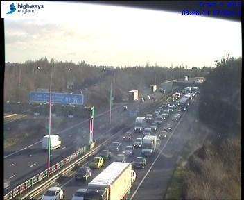 The congestion is taking more than an hour to get through. Picture: Highways England (7034224)