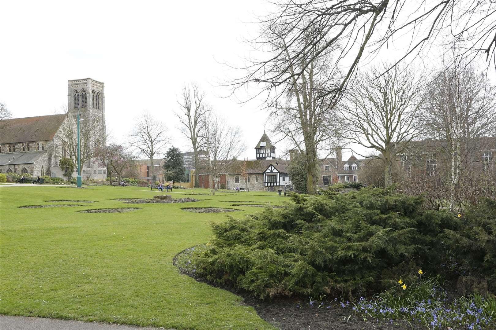 The girls were "corralled" to Brenchley Gardens - away from witnesses