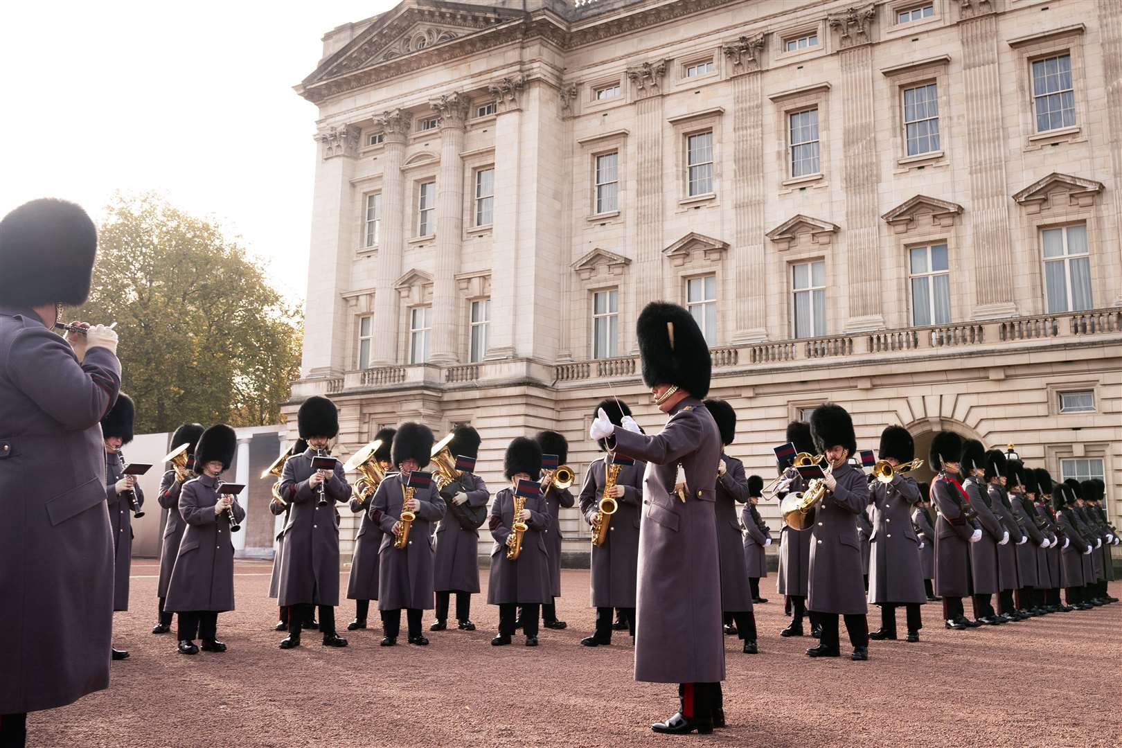 The band played a medley of hits from films and musicals (Aaron Chown/PA)