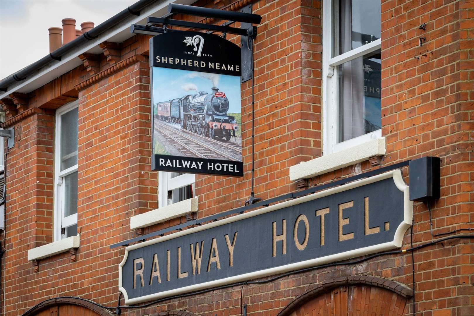 The Railway Hotel is a historic grade II-listed pub in Faversham. Picture: Shepherd Neame