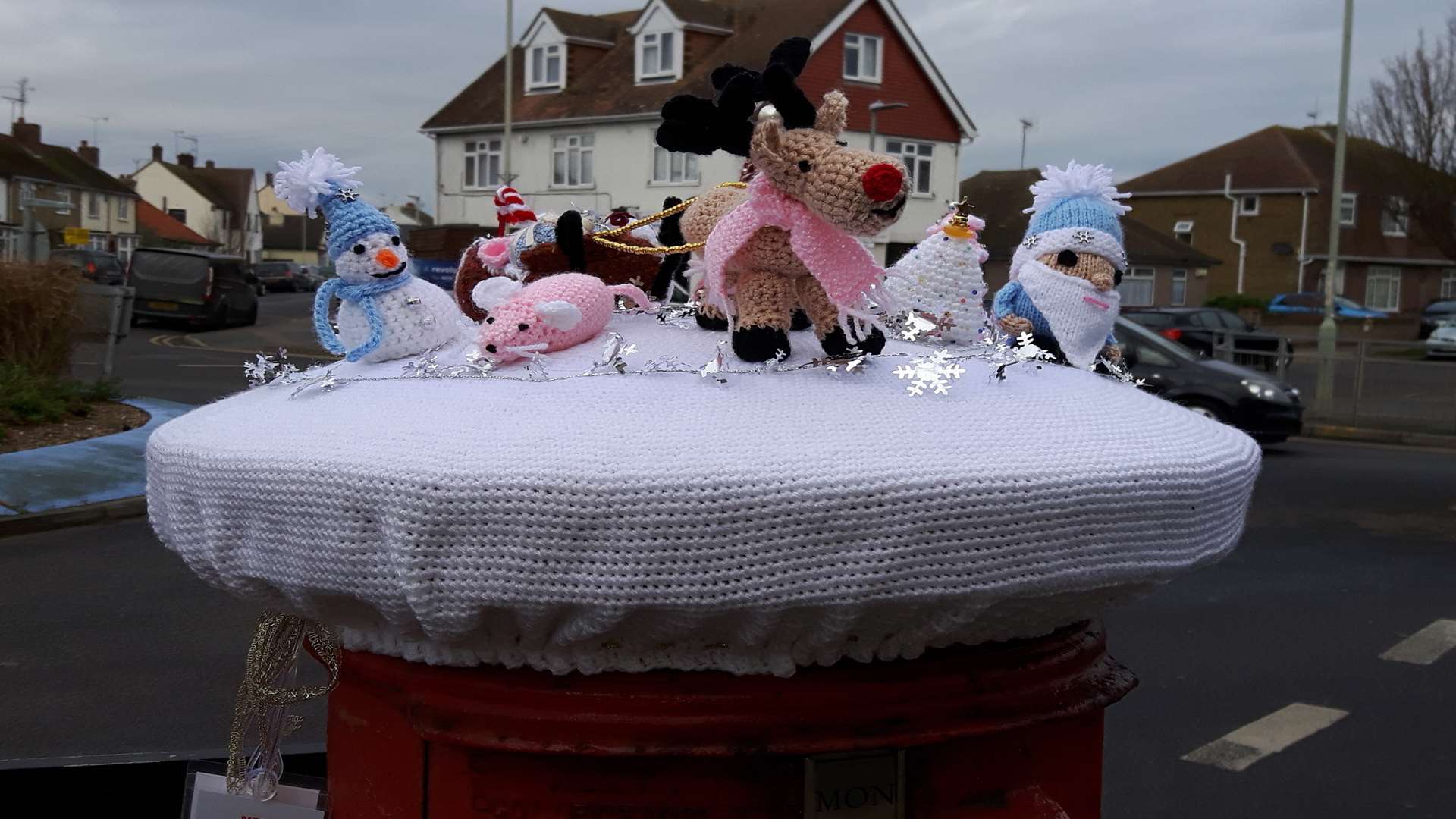 A post box in Sea Street has been decorated