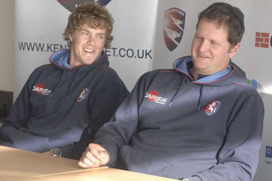 Kent's new vice-captain Sam Northeast and captain Rob Key