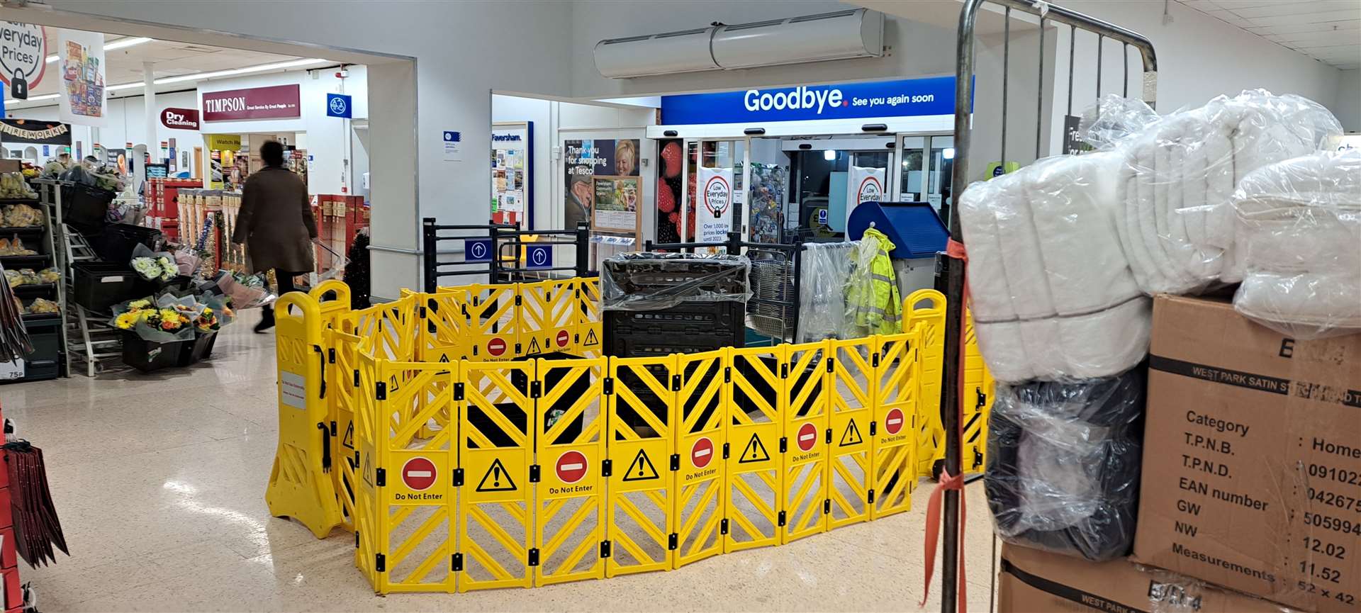 Water damage inside Tesco in Faversham (60430375)