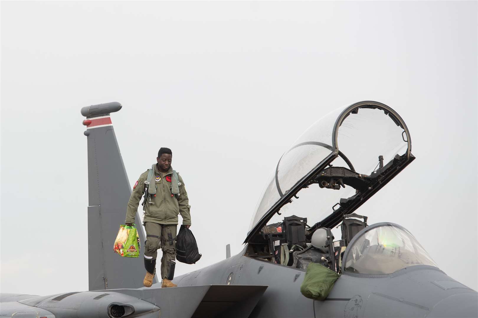 Weapon Systems Officer First Lieutenant Trey Pollard (Joe Giddens/ PA)