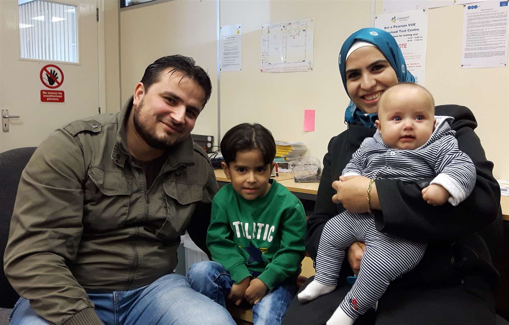 Ismaeil Ismaeil and his wife Jamila Nabolsi with their children Rida and Rital