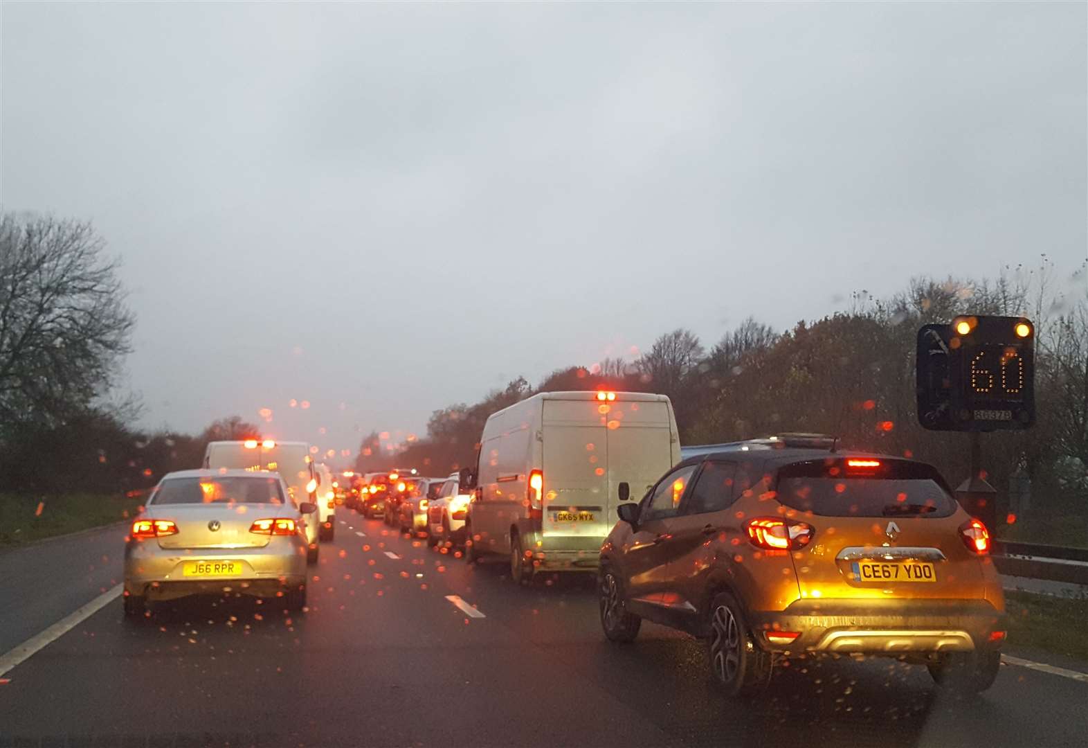 M2 Crash Closes London Bound Carriageway Near Junction 5 For The A249