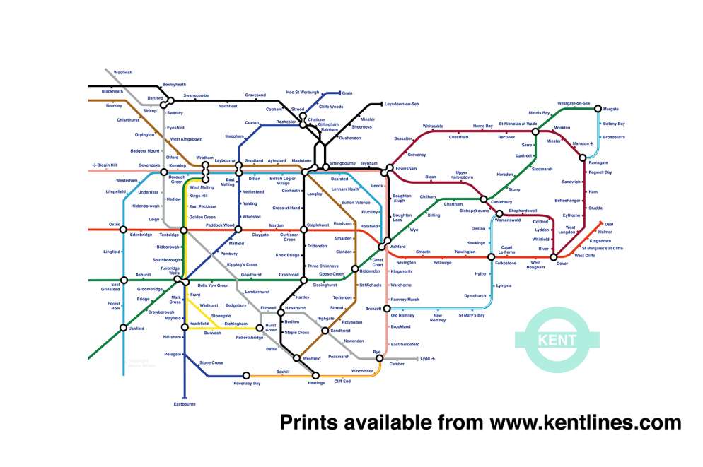 Kent has been given a London tube-style makeover