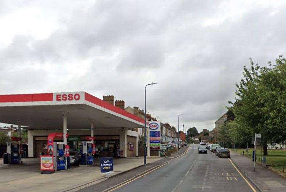 A man was arrested within minutes of a disturbance at a service station along Boxley Road, Maidstone. Picture: Google