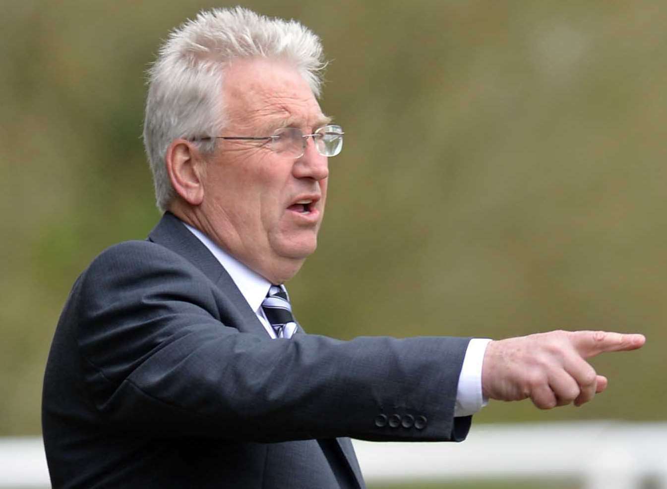 Dover boss Chris Kinnear during the final Vanarama Conference game of the season at Forest Green Rovers on Saturday Photo: Bruce Fenn