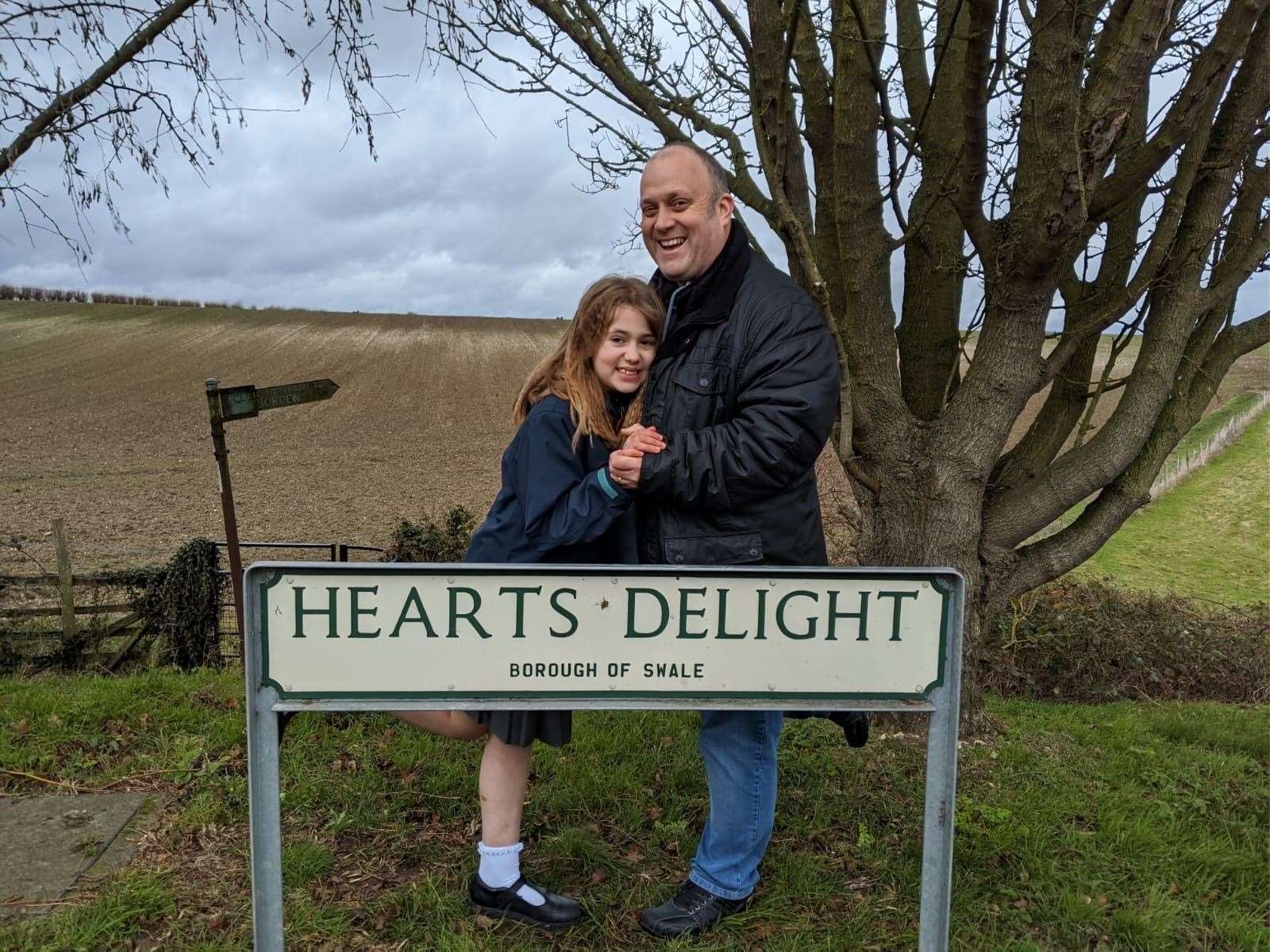 Stuart with Rebekah on her birthday in January 2020