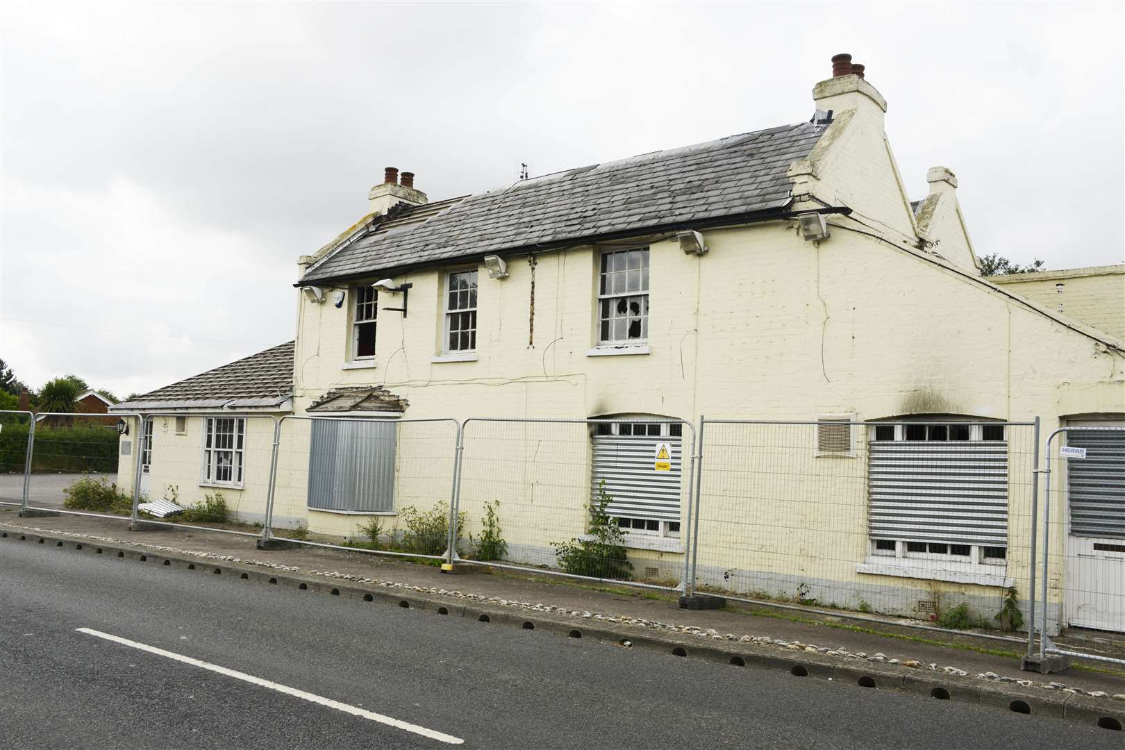 The Plough Inn Pub in Margate road, Herne Bay, was fire damaged. Picture: Paul Amos