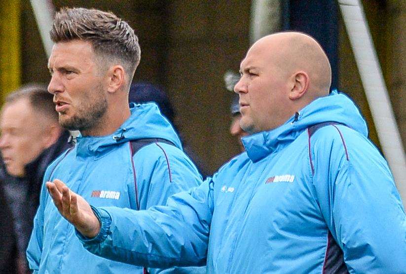 Jamie Coyle, left, has left his position as Welling manager. Picture: Dave Budden