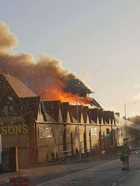 The Morrisons supermarket fire. Picture: Olly Shaw (5289992)