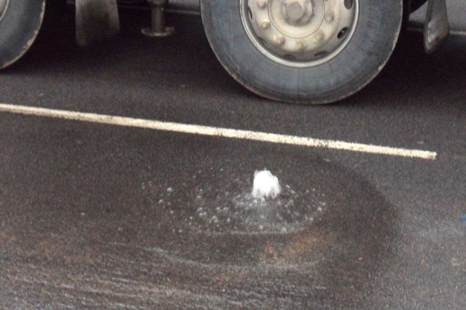 Stock picture of a water leak