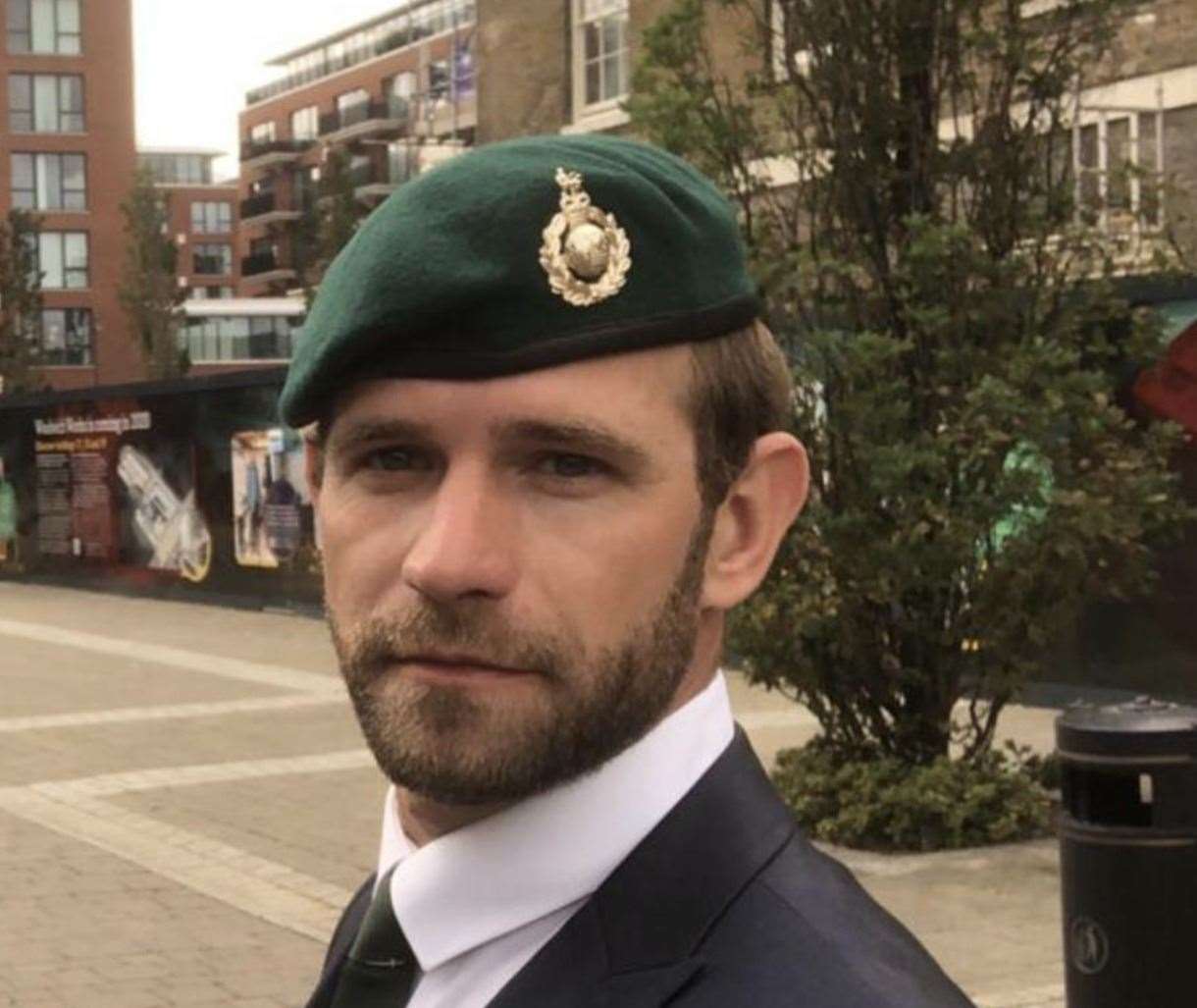 Dave Jones, a former Royal Marine, from Sutton Valence