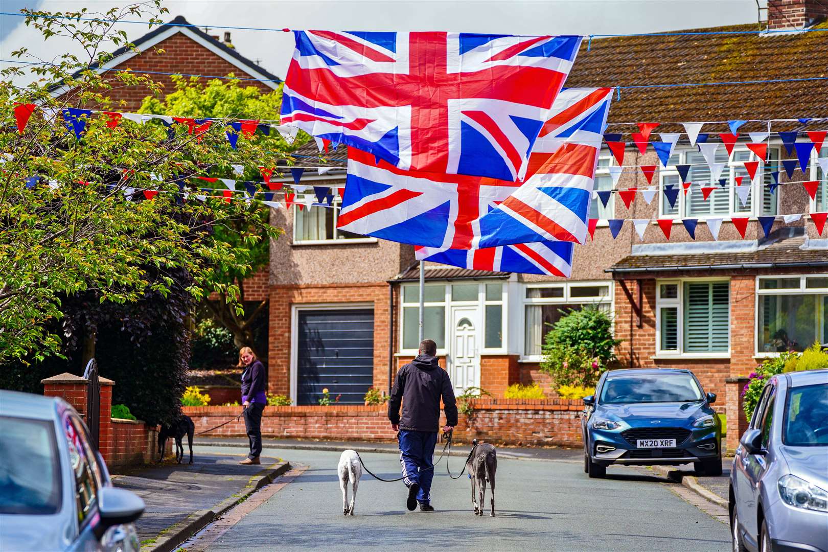 Fairlie Drive in Rainhill ahead of the celebrations (Peter Byrne/PA)