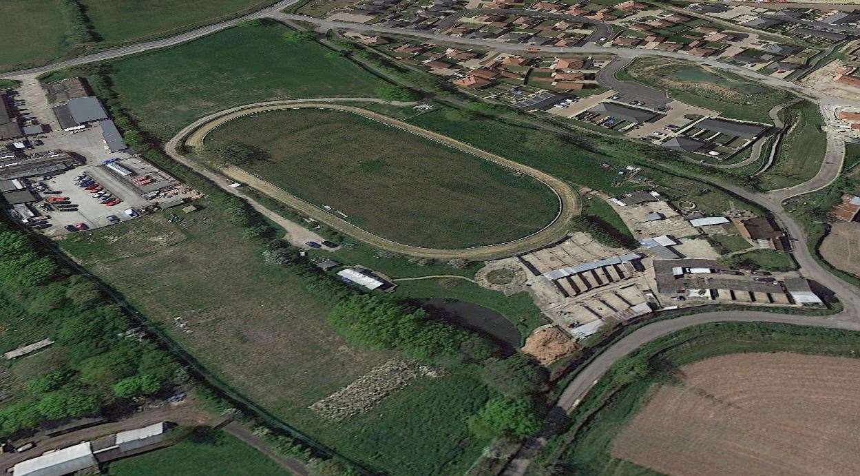 Land in Staplehurst currently home to kennels and a dog track is earmarked for new homes. Picture: Google Earth