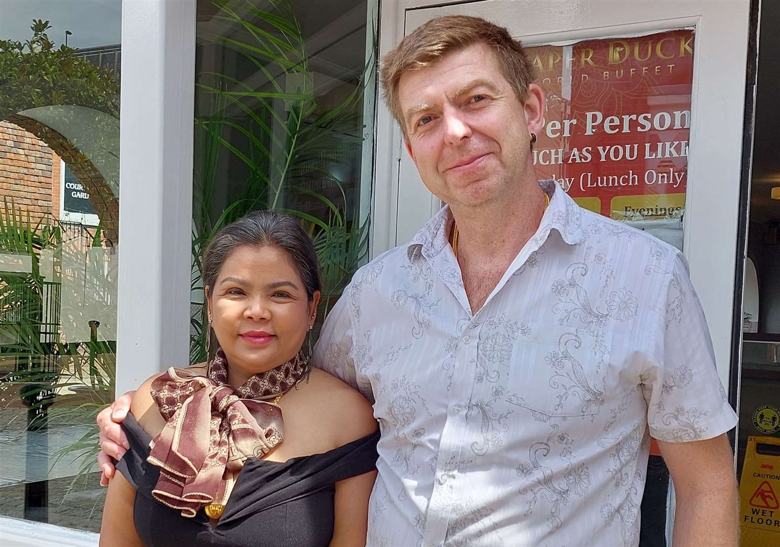 Darren Sterling-Weller, pictured with wife Nong, is reopening the King's Head pub in Hythe