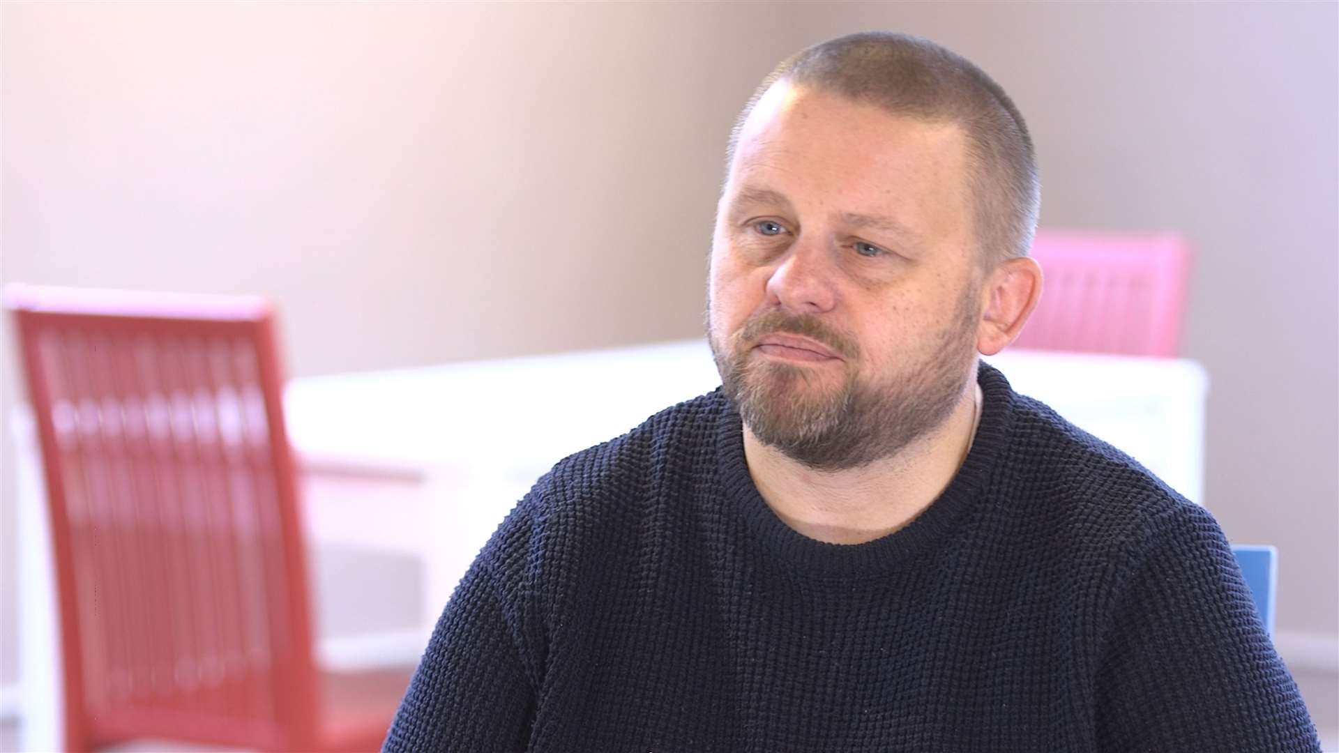 Dave Batchelor, who works for De Paul UK, a homeless charity that has been looking after rough sleepers in Manchester during lockdown (De Paul UK/PA)