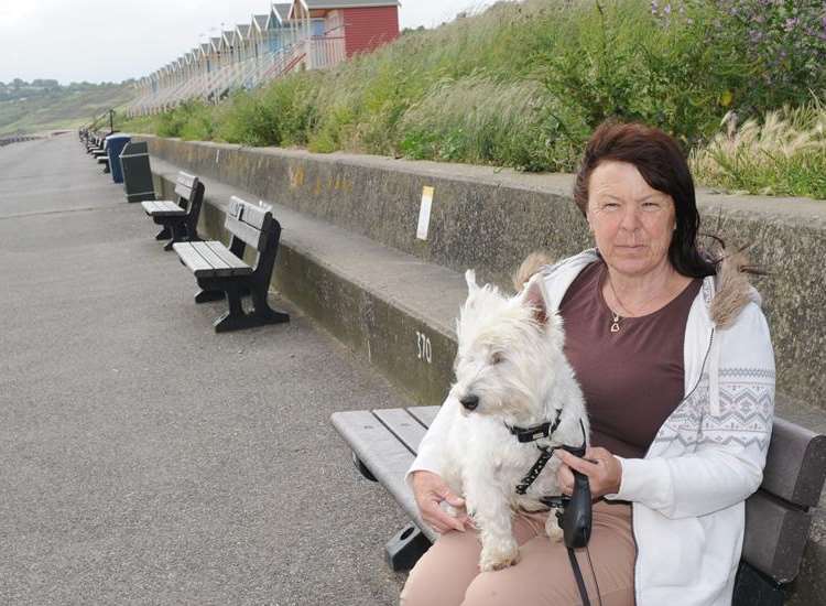 Maggie Bowry along The Leas, Minster, where she would like to install a memorial bench for her daughter, Kirsty Jeffrey