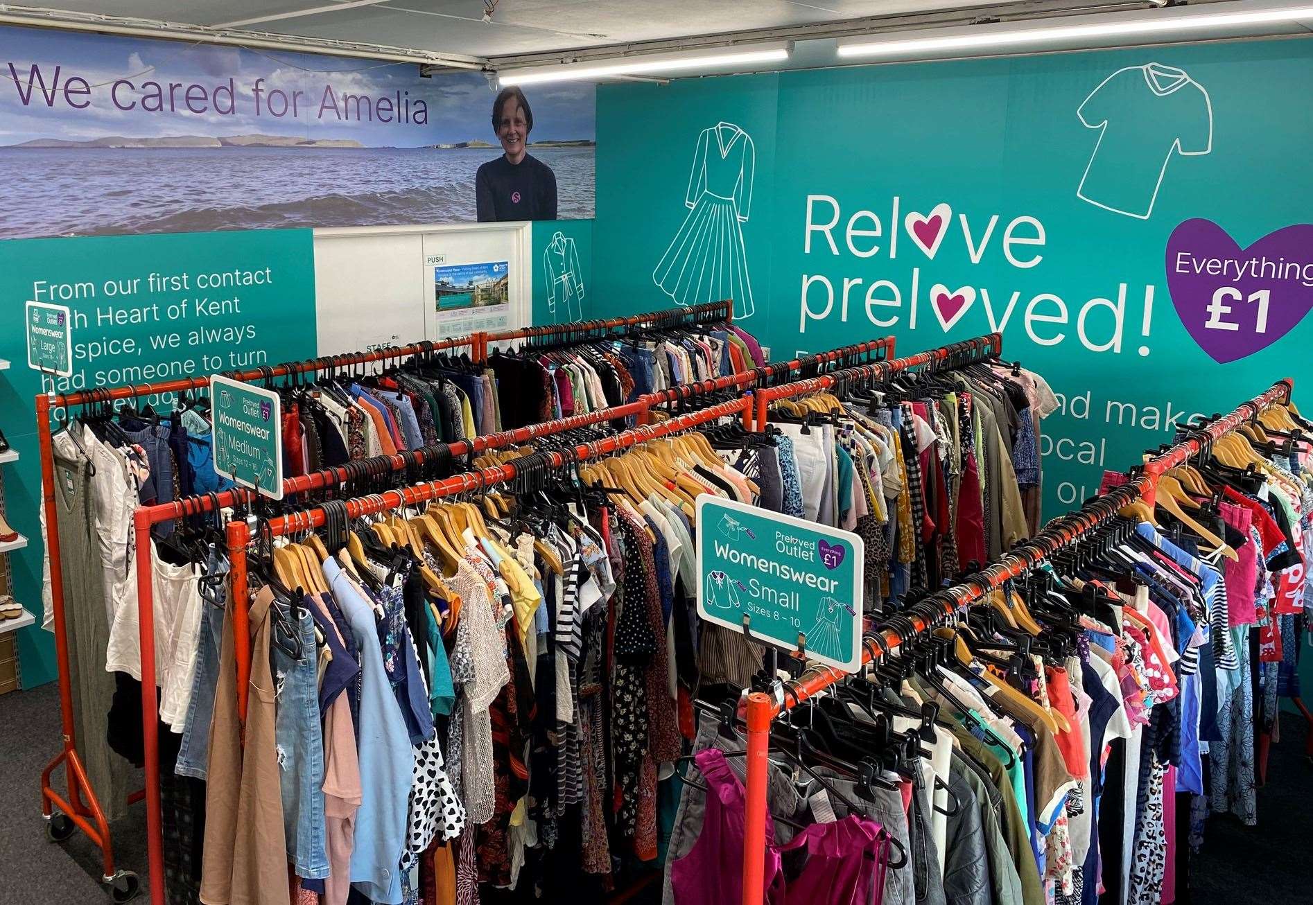 The new pre-loved outlet at the Heart of Kent Hospice shop in Coxheath