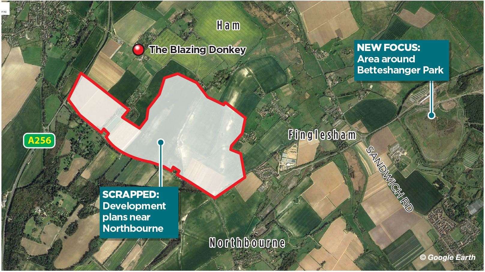 Quinn Estates has dropped plans for 3,750 new homes in Northbourne