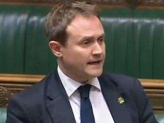 MP Tom Tugendhat speaking during the debate. Picture: Parliament TV (16340391)