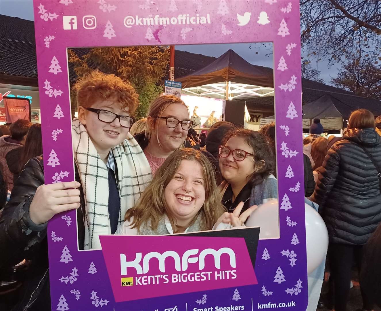 Families flocked to Rainham town centre for the Christmas lights switch on