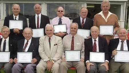 The recipients with their awards. Picture: CHRIS DAVEY