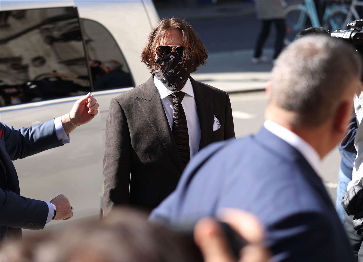 Johnny Depp is giving his fourth day of evidence in his case against The Sun newspaper (Yui Mok/PA)