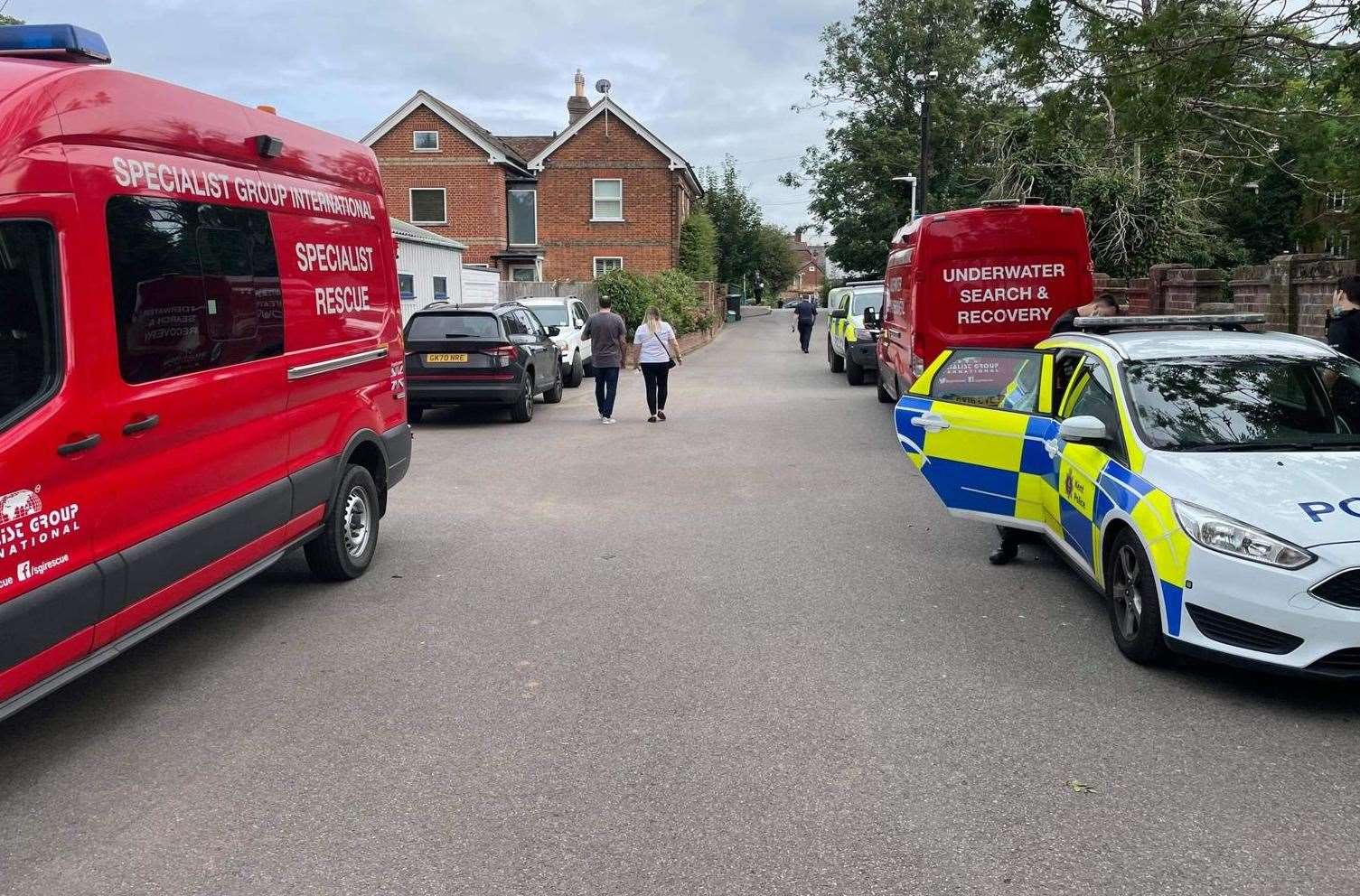 Police carried out searches of parts of the River Medway in Tonbridge this week to find the missing pensioner