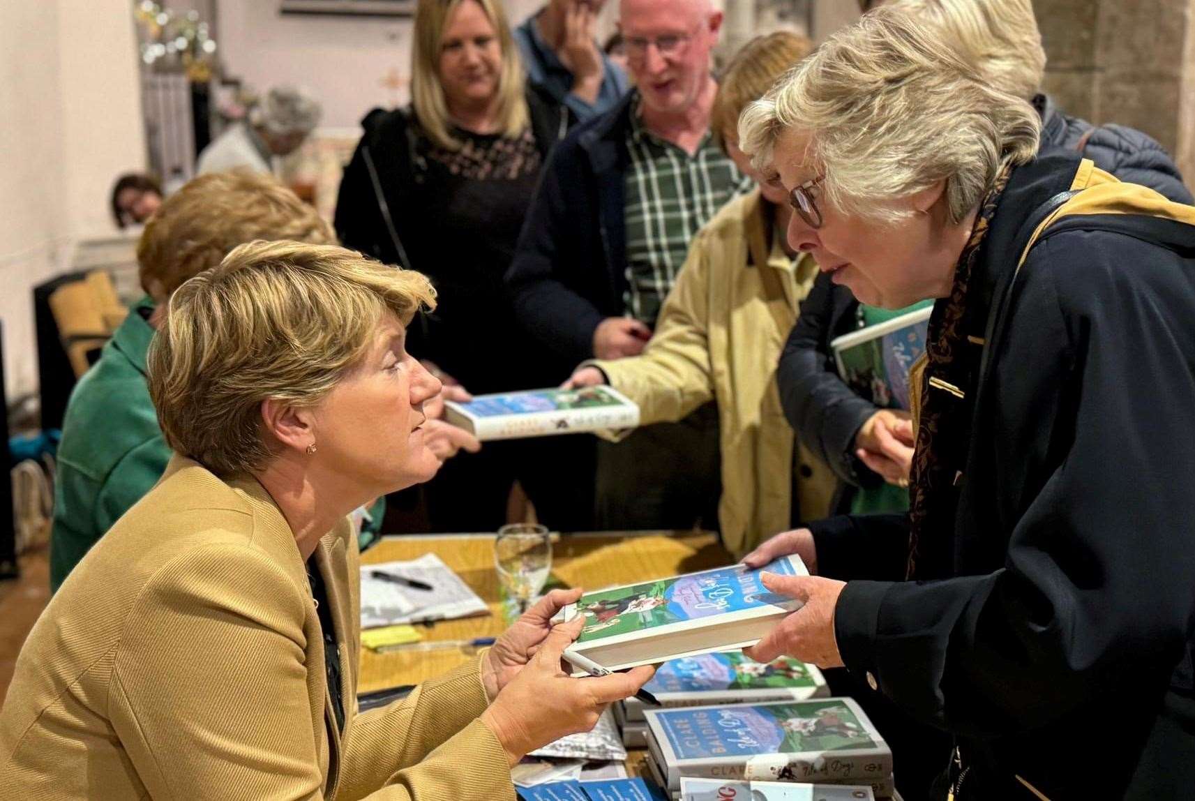 Clare Balding attended at the request of the church's fundraising committee. Picture: Sue Ferguson