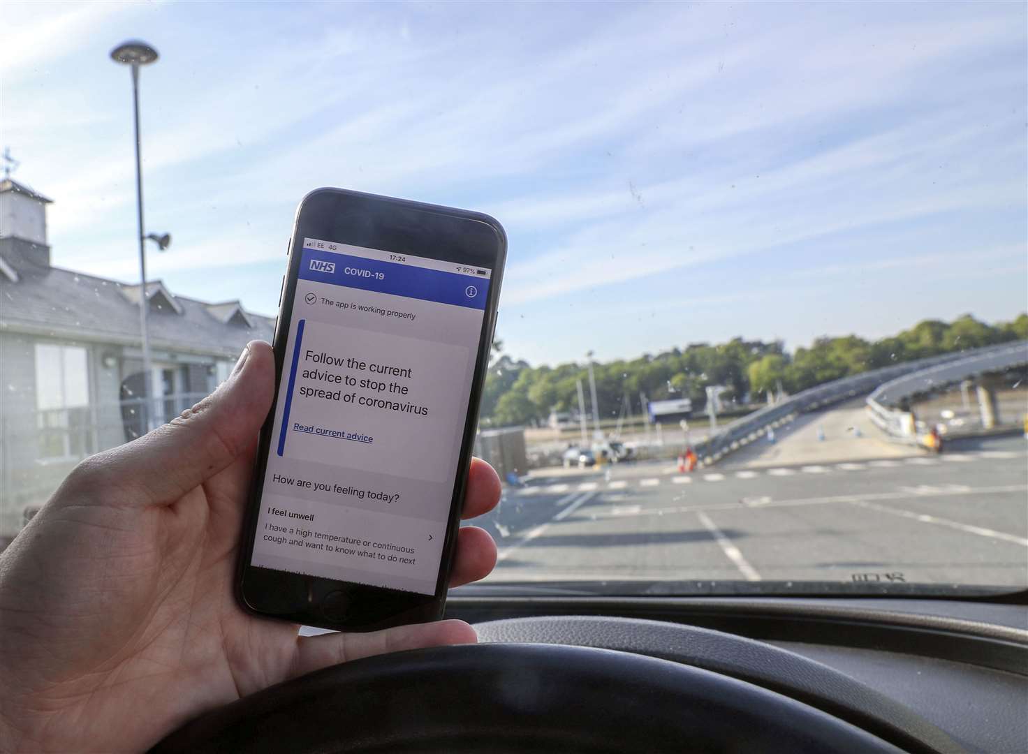 The contact tracing app is currently being trialled on the Isle of Wight (Steve Parsons/PA)