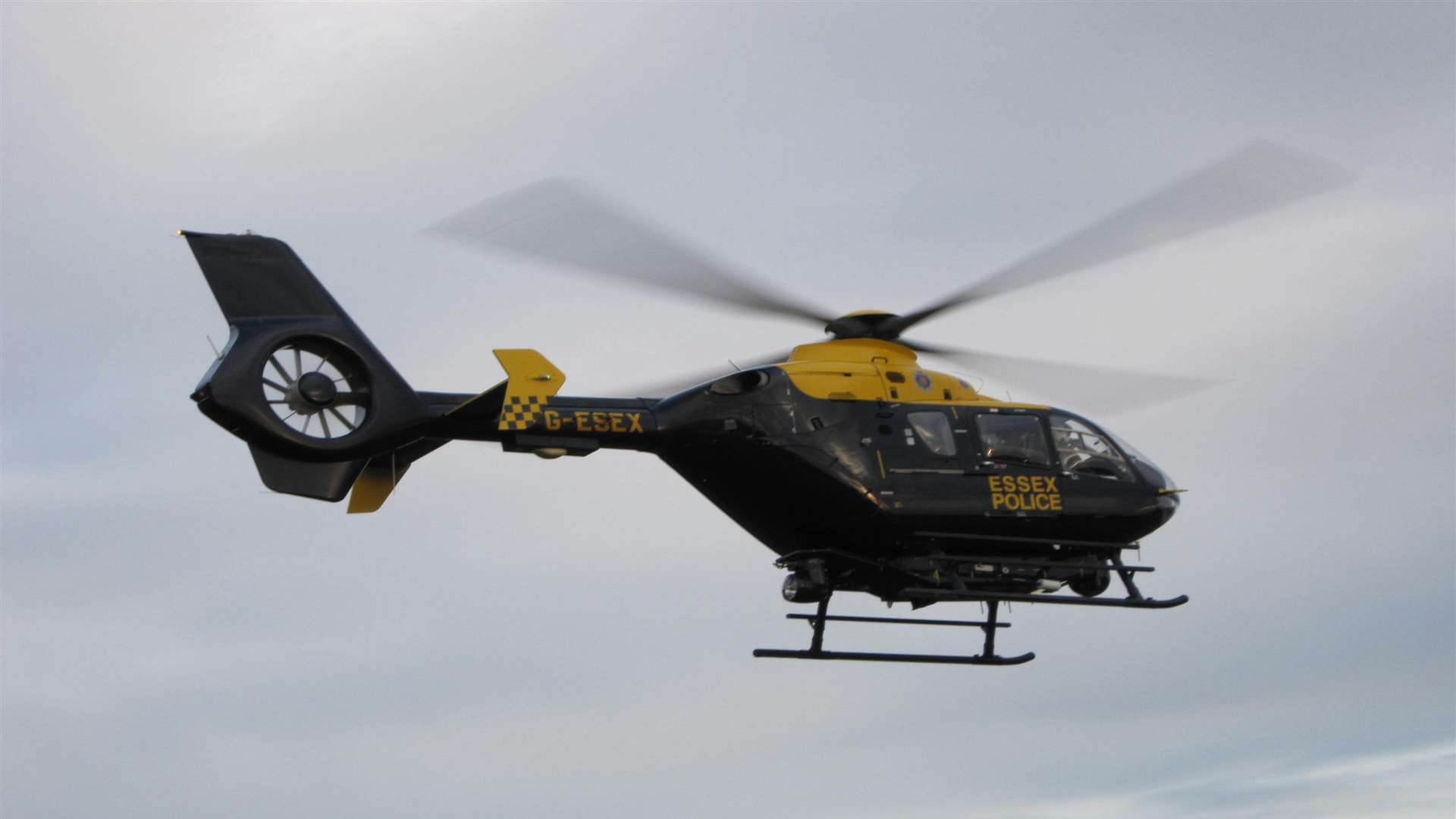 The police helicopter was used in the search. Stock picture: Kent Police