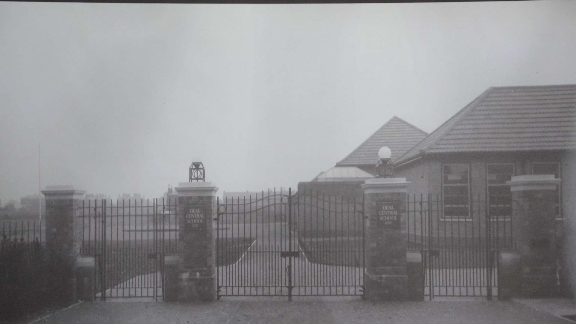 The presentation had old photographs of the original building