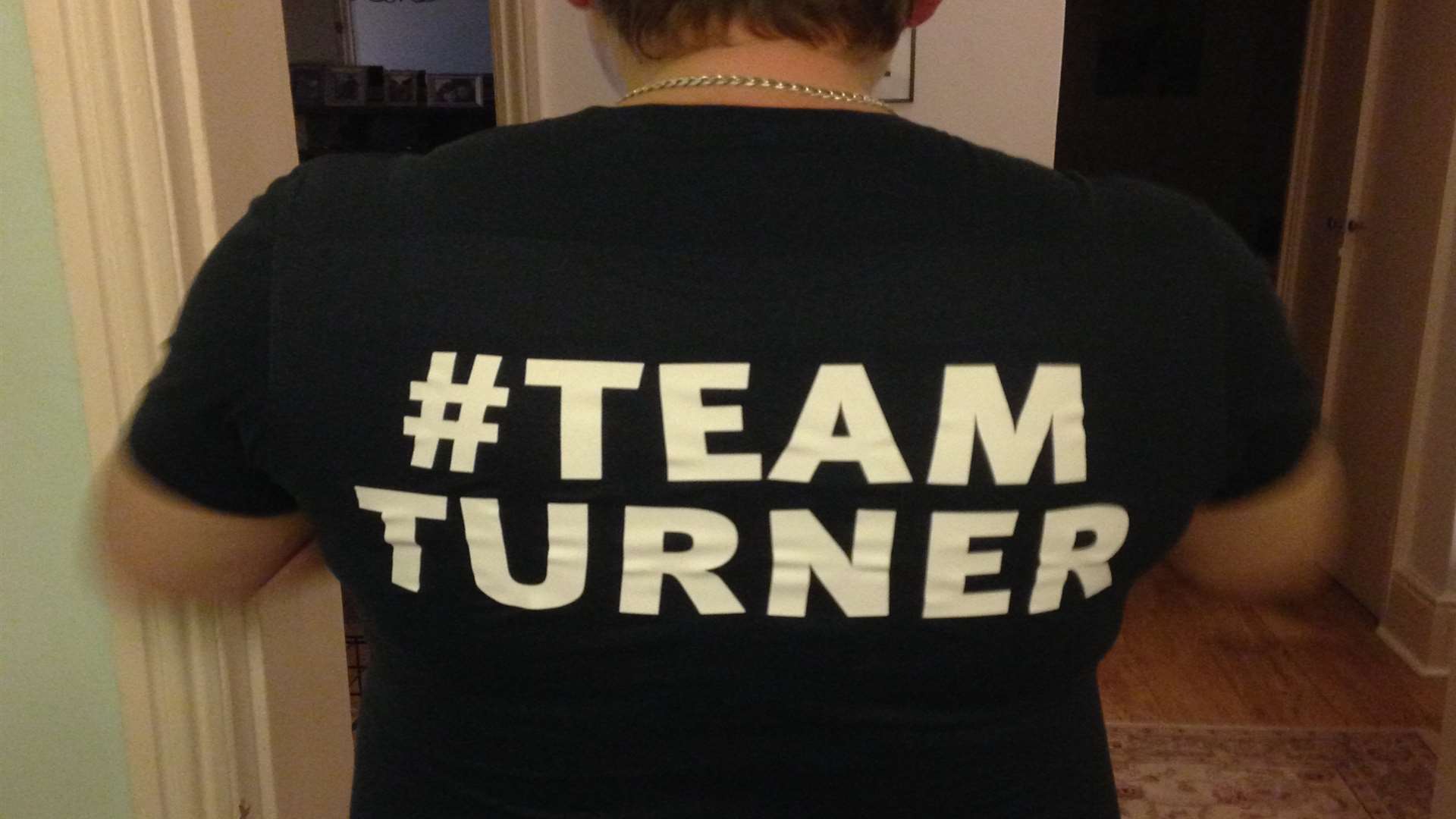 Rozzy's family supported her with #TeamTurner tops