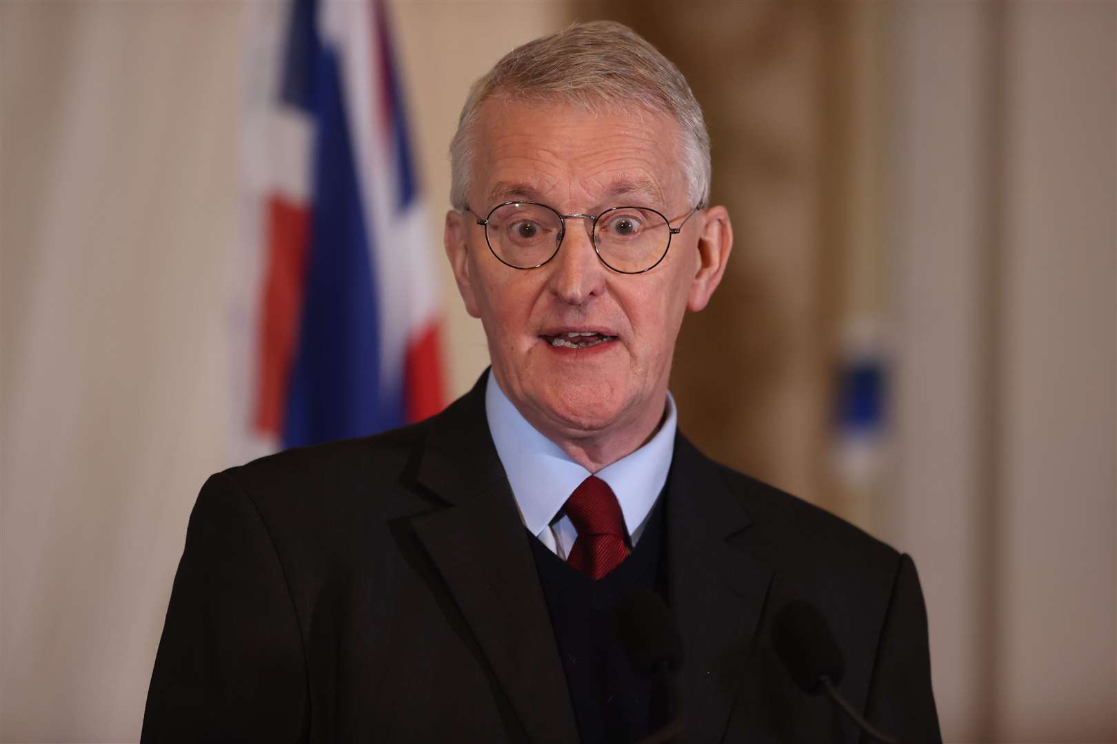 Hilary Benn said the process is now the responsibility of the devolved Assembly (Liam McBurney/PA)