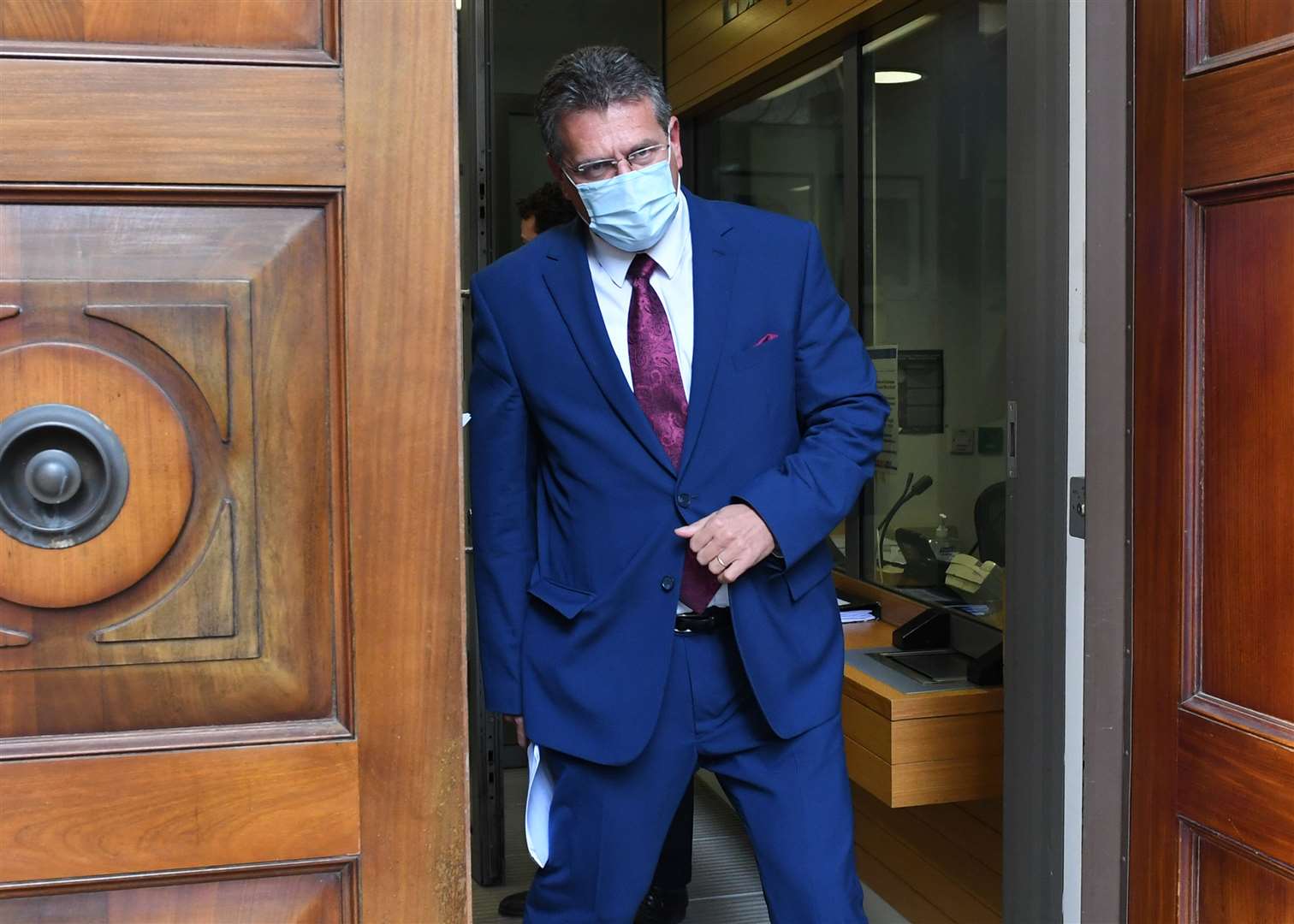 European Commission vice president Maros Sefcovic leaves EU House, London (Stefan Rousseau/PA)