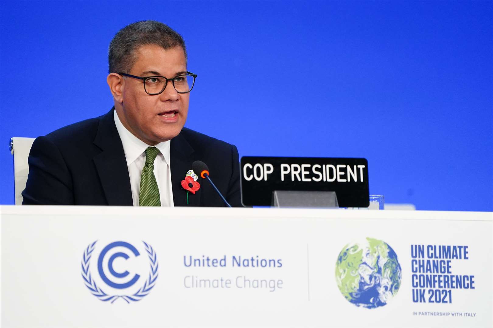 Sir Alok Sharma was president of the United Nations Cop26 climate summit in Glasgow in 2021 (Jane Barlow/PA)