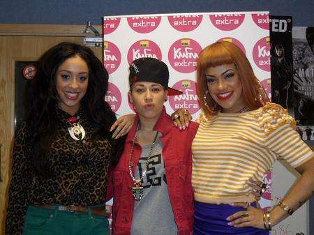 Stooshe when they visited kmfm